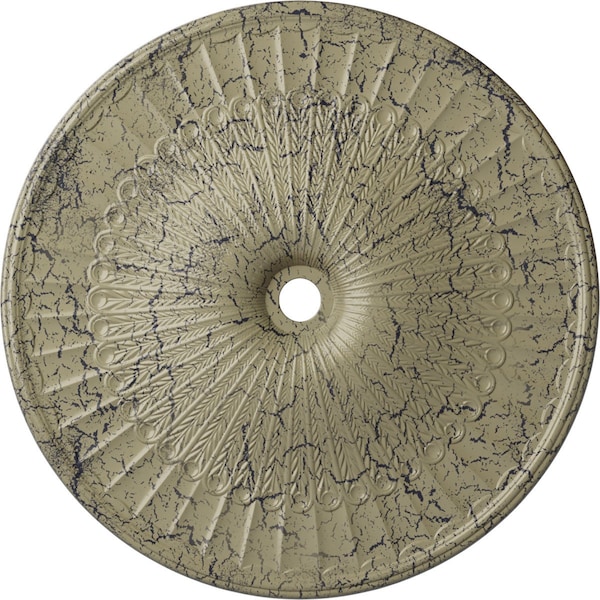 Ekena Millwork Galveston Medallion (Canopies up to 5 7/8"), 51"OD x 3 5/8"ID x 3 3/8"P, Castle Stone Crackle CM51GLCSC - main
